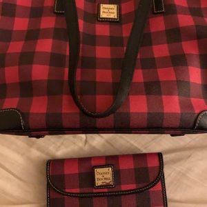 Dooney Bag and Trifold Wallet